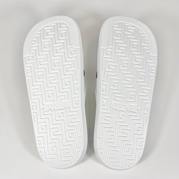 Gucci Rubber Web Pool Slide - Men’s 8.5 - Picture 7 of 8